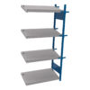 Open shelving with 4 sloped shelves (FIFO) (Middle side-by-side unit)