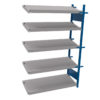 Open shelving with 5 sloped shelves (FIFO) (Middle side-by-side unit)