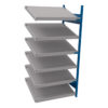 Open shelving with 6 sloped shelves (FIFO) (End side-by-side unit)