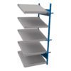 Open shelving with 5 sloped shelves (FIFO) (Starter side-by-side unit)
