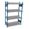 Open shelving with 4 sloped shelves (FIFO) (Starter side-by-side unit)