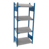 Open shelving with 4 sloped shelves (FIFO) (Standalone unit)