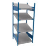 Open shelving with 4 sloped shelves (FIFO) (Standalone unit)