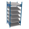 Open shelving with 6 sloped shelves (FIFO) (Standalone unit)