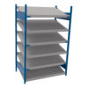 Open shelving with 6 sloped shelves (FIFO) (Standalone unit)