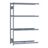 Medium-Duty Mini-Rack Shelving, 48W x 18D x 75H Adder, 4-Shelf Unit with No Decking