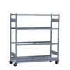 Mobile Shelving,63 1/8W x 24D x 68 1/4H 4-Shelf Unit Without Decking