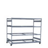 Mobile Shelving,63 1/8W x 24D x 80 1/4H 4-Shelf Unit Without Decking