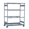 Mobile Shelving,63 1/8W x 36D x 80 1/4H 4-Shelf Unit Without Decking