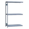 Medium-Duty Mini-Rack Shelving, 48W x 18D x 75H Adder, 3-Shelf Unit with Steel Decking