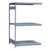 Medium-Duty Mini-Rack Shelving, 48W x 36D x 75H Adder, 3-Shelf Unit with Steel Decking