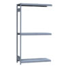 Medium-Duty Mini-Rack Shelving, 48W x 18D x 87H Adder, 3-Shelf Unit with Steel Decking