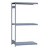 Medium-Duty Mini-Rack Shelving, 48W x 24D x 87H Adder, 3-Shelf Unit with Steel Decking