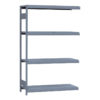Medium-Duty Mini-Rack Shelving, 48W x 18D x 75H Adder, 4-Shelf Unit with Steel Decking