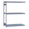 Medium-Duty Mini-Rack Shelving, 60W x 24D x 75H Adder, 3-Shelf Unit with Steel Decking