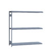 Medium-Duty Mini-Rack Shelving, 72W x 18D x 75H Adder, 3-Shelf Unit with Steel Decking