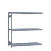 Medium-Duty Mini-Rack Shelving, 72W x 24D x 75H Adder, 3-Shelf Unit with Steel Decking