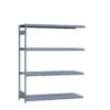 Medium-Duty Mini-Rack Shelving, 72W x 24D x 87H Adder, 4-Shelf Unit with Steel Decking