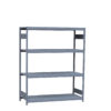 Medium-Duty Mini-Rack Shelving, 60W x 24D x 75H Starter, 4-Shelf Unit with Steel Decking