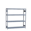 Medium-Duty Mini-Rack Shelving, 72W x 18D x 75H Starter, 4-Shelf Unit with Steel Decking