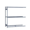 Medium-Duty Mini-Rack Shelving, 72W x 24D x 75H Adder, 3-Shelf Unit with No Decking