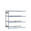 Medium-Duty Mini-Rack Shelving, 72W x 36D x 75H Adder, 4-Shelf Unit with No Decking