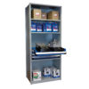 Shelving With Modular Drawers, 87W x Painted steelD x 24H, Shelving-Shelf Unit, 2-Drawers
