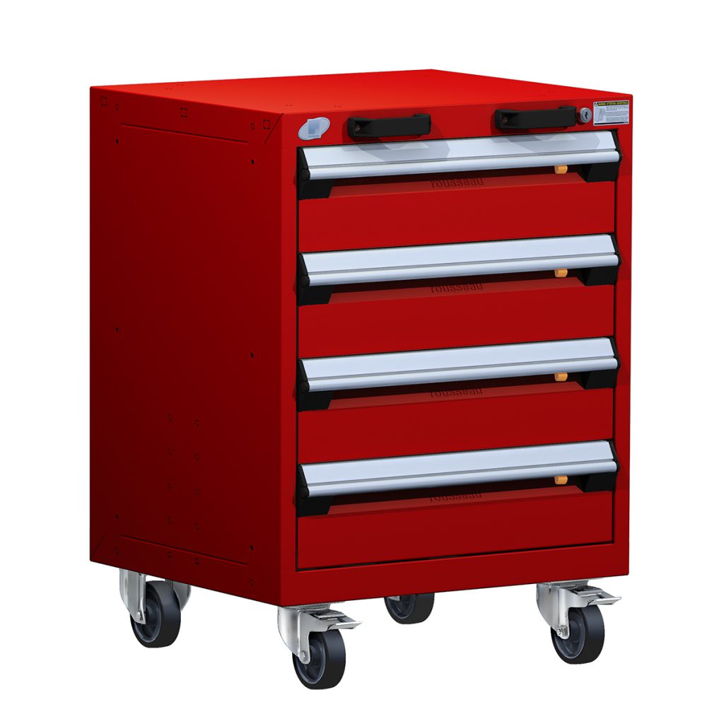 Heavy duty mobile storage cabinets