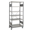 Mobile Shelving,39 1/8W x 24D x 80 1/4H 4-Shelf Unit Without Decking