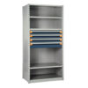 Shelving With Modular Drawers, 75W x Painted steelD x 24H, Shelving-Shelf Unit, 4-Drawers