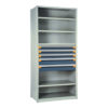 Shelving With Modular Drawers, 87W x Painted steelD x 24H, Shelving-Shelf Unit, 5-Drawers