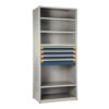 Shelving With Modular Drawers, 87W x Painted steelD x 18H, Shelving-Shelf Unit, 4-Drawers
