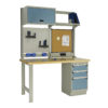 Workstation with Laminated Wood Top