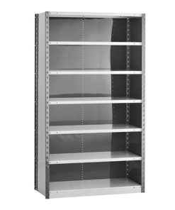 Closed Steel Shelving - 42W Starter Kit - 7 Shelf Unit