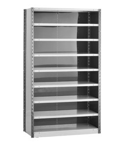 Closed Steel Shelving - 42W Starter Kit - 9 Shelf Unit