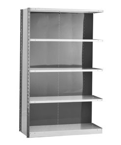 Closed Steel Shelving - 48W Adder Kit - 5 Shelf Unit