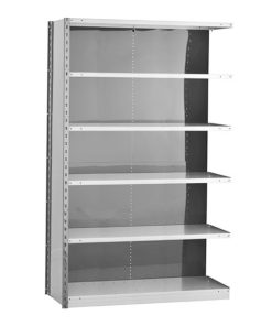 Closed Steel Shelving - 48W Adder Kit - 6 Shelf Unit