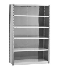 Closed Steel Shelving - 48W Starter Kit - 6 Shelf Unit