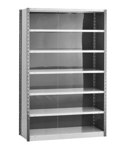 Closed Steel Shelving - 48W Starter Kit - 7 Shelf Unit