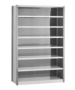 Closed Steel Shelving - 48W Starter Kit - 8 Shelf Unit