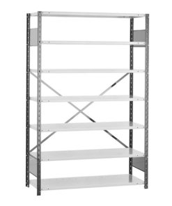 Open Steel Shelving Unit - 48W Starter Kit - 7 Shelf