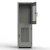 Extra Heavy Duty 14 GA Double-Tier Ventilated Locker, 2 Compartments - 24 in. W x 24 in. D x 75 in. H