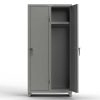 Extra Heavy Duty 14 GA Single-Tier Locker with Shelf and Hanger Rod, 2 Compartments - 36 in. W x 18 in. D x 75 in. H