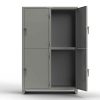 Extra Heavy Duty 14 GA Double-Tier Locker, 4 Compartments - 48 in. W x 24 in. D x 75 in. H