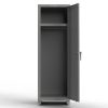 Extra Heavy Duty 14 GA Single-Tier Locker with Shelf and Hanger Rod, 1 Compartment - 24 in. W x 24 in. D x 75 in. H