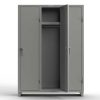 Extra Heavy Duty 14 GA Single-Tier Locker with Shelf and Hanger Rod, 3 Compartments - 54 in. W x 18 in. D x 75 in. H