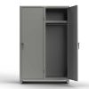 Extra Heavy Duty 14 GA Single-Tier Locker with Shelf and Hanger Rod, 2 Compartments - 48 in. W x 24 in. D x 75 in. H