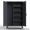 Extreme Duty 12 GA Janitorial Cabinet with 4 Shelves - 48 In. W x 24 In. D x 78 In. H