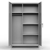 Extra Heavy Duty 14 GA Uniform Cabinet with 4 Shelves - 48 In. W x 24 In. D x 75 In. H
