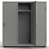 Extra Heavy Duty 14 GA Single-Tier Locker with Shelf and Hanger Rod, 3 Compartments - 72in. W x 24 in. D x 75 in. H